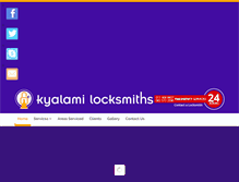 Tablet Screenshot of kyalamilocksmiths.co.za